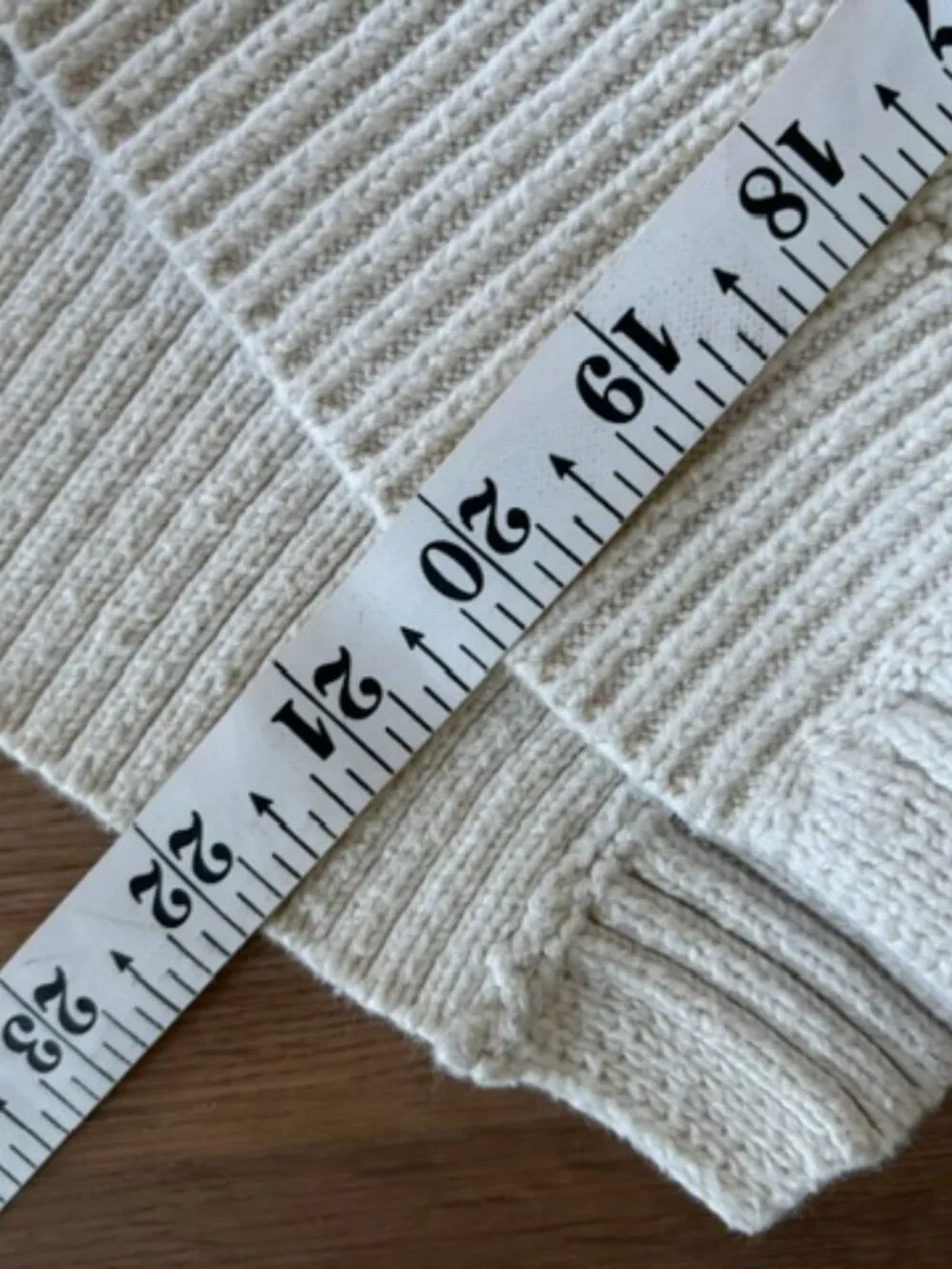 Madewell Cream Honeycomb Knit Boxy Cotton Blend Sweater M